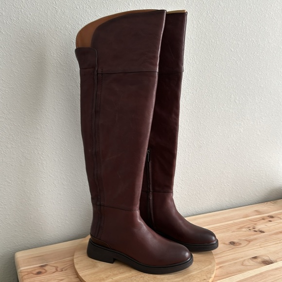 Franco Sarto Medium Calf Leather Tall Shaft Boot - Battina - Picture 4 of 10